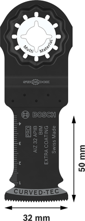 Hoja de corte por inmersión Bosch PRO AIZ 32 APIB, 32x50 mm.